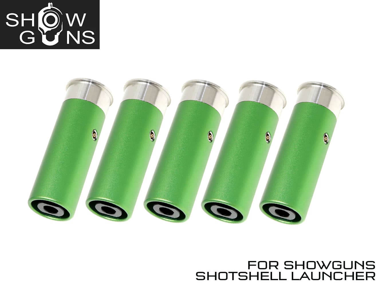SHOWGUNS 20mm ガスショットシェル 5本セット [カラー：グリーン / レッド]