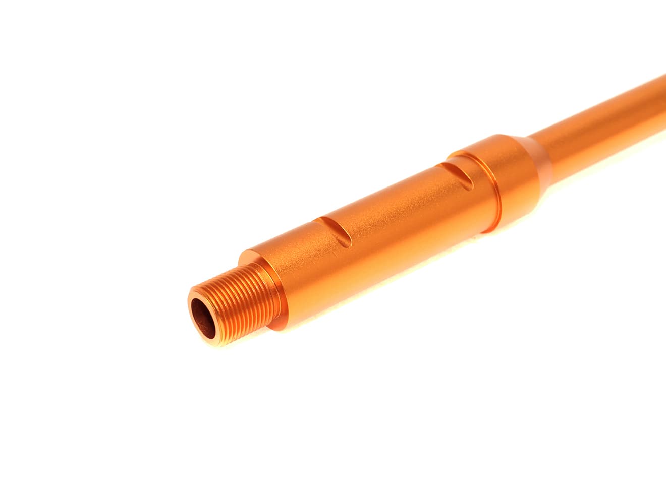 SLONG AIRSOFT AEG M4 10インチ アウターバレル 14mm逆ネジ [カラー：ブラック / オレンジ / ゴールド]