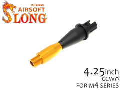 SLONG AIRSOFT AEG M4  4.25インチ アウターバレル 14mm逆ネジ [カラー：ブラック / オレンジ / ゴールド]