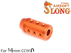 SLONG AIRSOFT フラッシュハイダー F 14mm逆ネジ [カラー：ブラック / オレンジ / ゴールド]