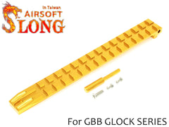 SLONG AIRSOFT フルサイズレール G17 / G22 [カラー：ブラック / オレンジ / ゴールド]