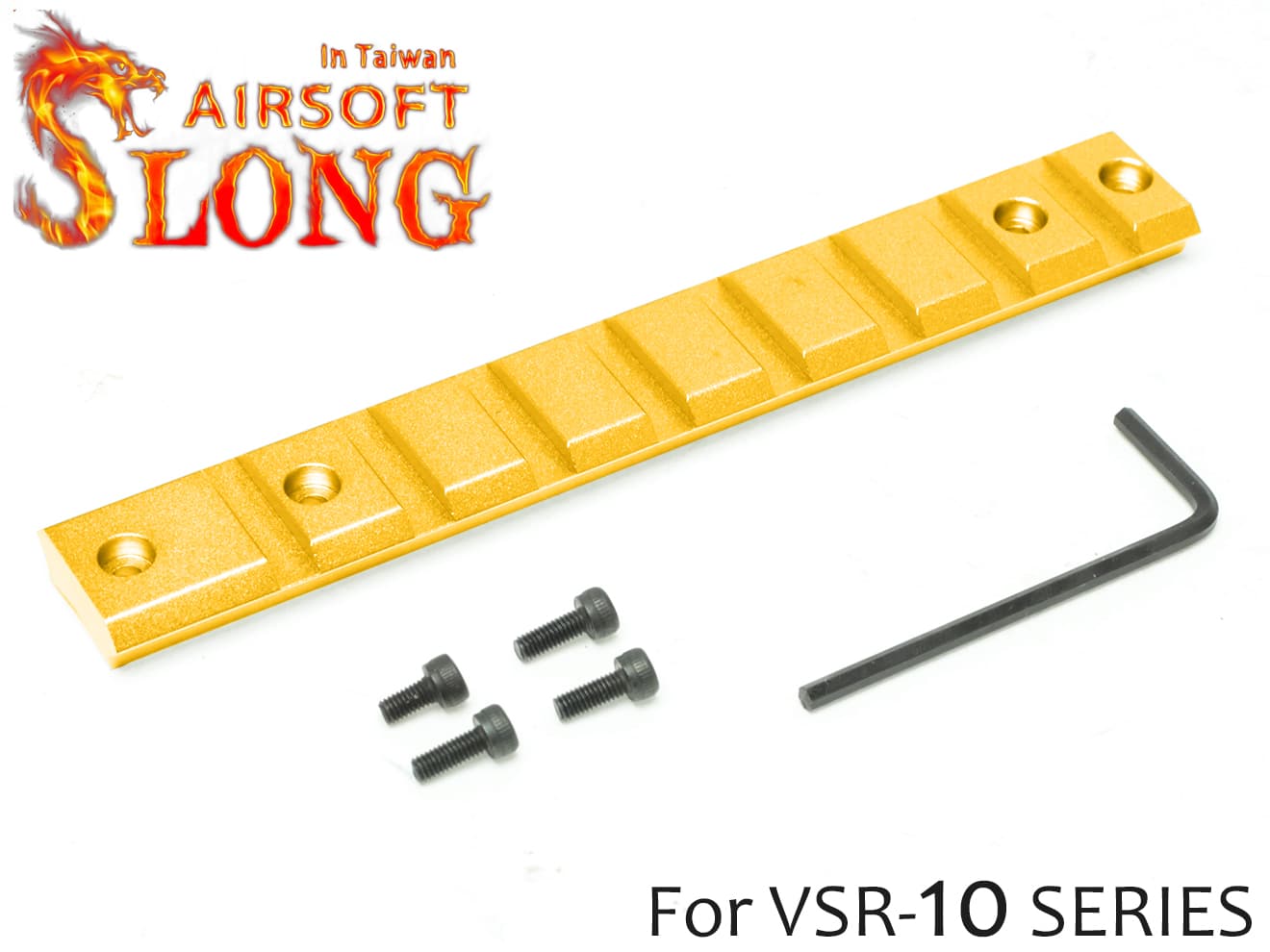 SLONG AIRSOFT VSR-10 スコープマウントレール [カラー：ブラック / オレンジ / ゴールド / シルバー]