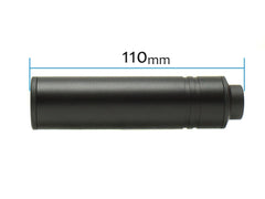 SLONG AIRSOFT 14mm逆ネジ スリムショートサプレッサー プレーン [アダプター：無し / 11mm変換アダプター]