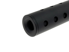 SLONG AIRSOFT 14mm逆ネジ スリムショートサプレッサー ピアスド [アダプター：無し / 11mm変換アダプター]