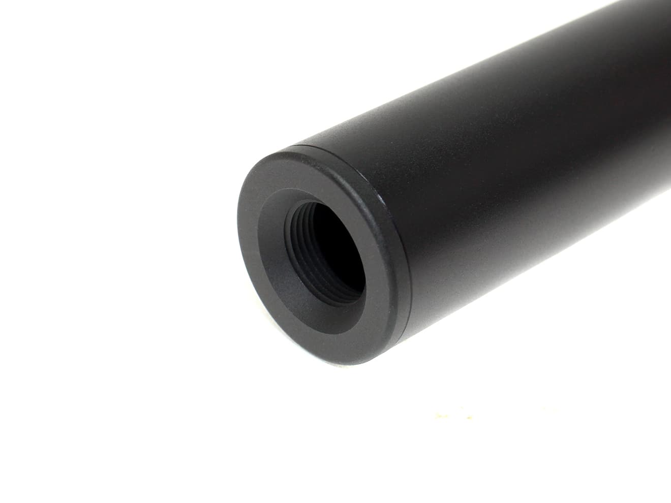 SLONG AIRSOFT 14mm逆ネジ スリムショートサプレッサー プレーン [アダプター：無し / 11mm変換アダプター]