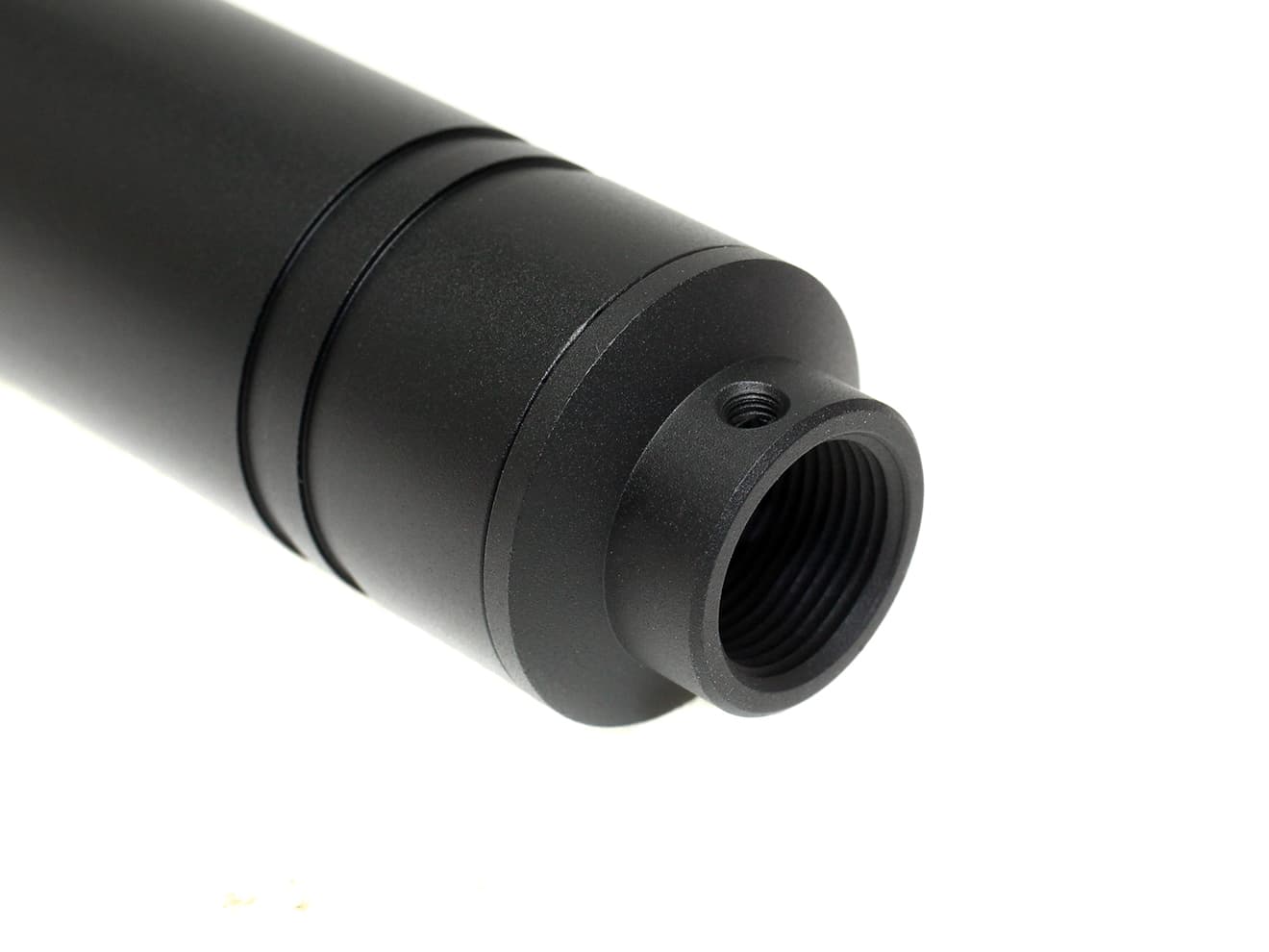 SLONG AIRSOFT 14mm逆ネジ スリムショートサプレッサー プレーン [アダプター：無し / 11mm変換アダプター]