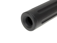 SLONG AIRSOFT 14mm逆ネジ スリムショートサプレッサー フルート [アダプター：無し / 11mm変換アダプター]