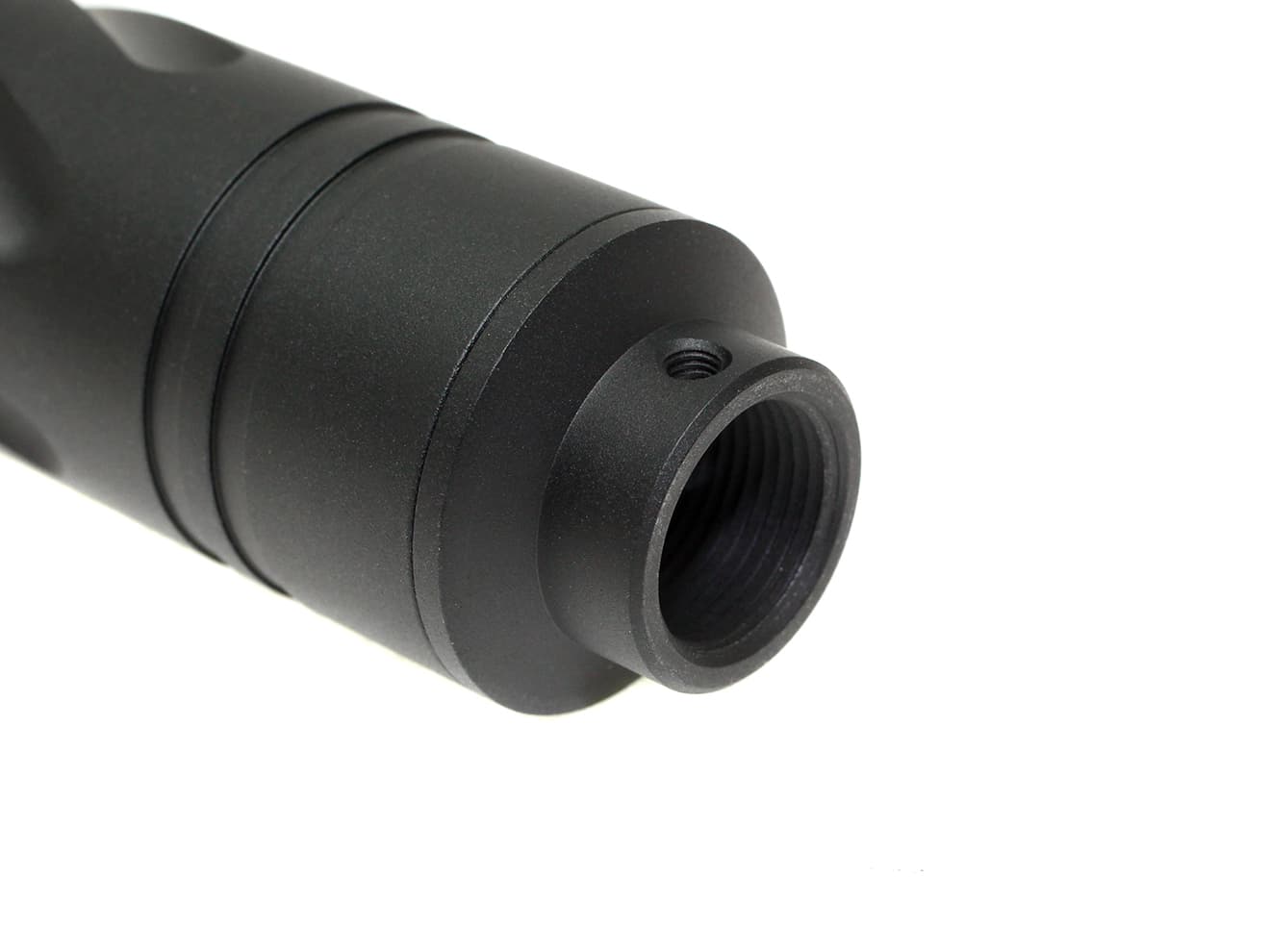 SLONG AIRSOFT 14mm逆ネジ スリムショートサプレッサー スパイラルフルート [アダプター：無し / 11mm変換アダプター]