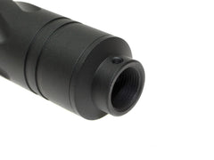SLONG AIRSOFT 14mm逆ネジ スリムショートサプレッサー スパイラルフルート [アダプター：無し / 11mm変換アダプター]