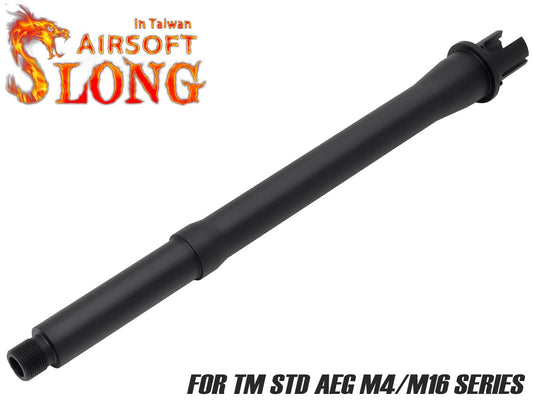 SLONG AIRSOFT アルミCNC 10.5インチ ワンピースアウターバレル for AEG M4