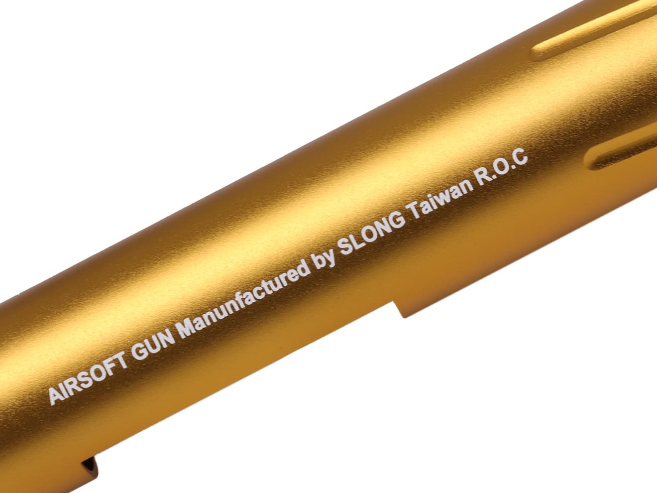 SLONG AIRSOFT アルミCNC スパイラルフルート アウターバレル VSR-10 [カラー：ブラック / ゴールド / レッド / シルバー]