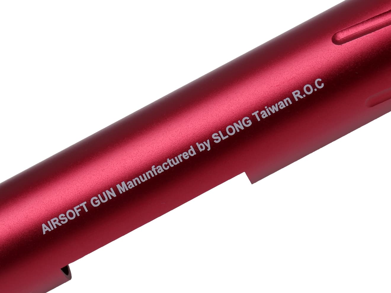 SLONG AIRSOFT アルミCNC スパイラルフルート アウターバレル VSR-10 [カラー：ブラック / ゴールド / レッド / シルバー]