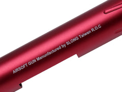 SLONG AIRSOFT アルミCNC スパイラルフルート アウターバレル VSR-10 [カラー：ブラック / ゴールド / レッド / シルバー]