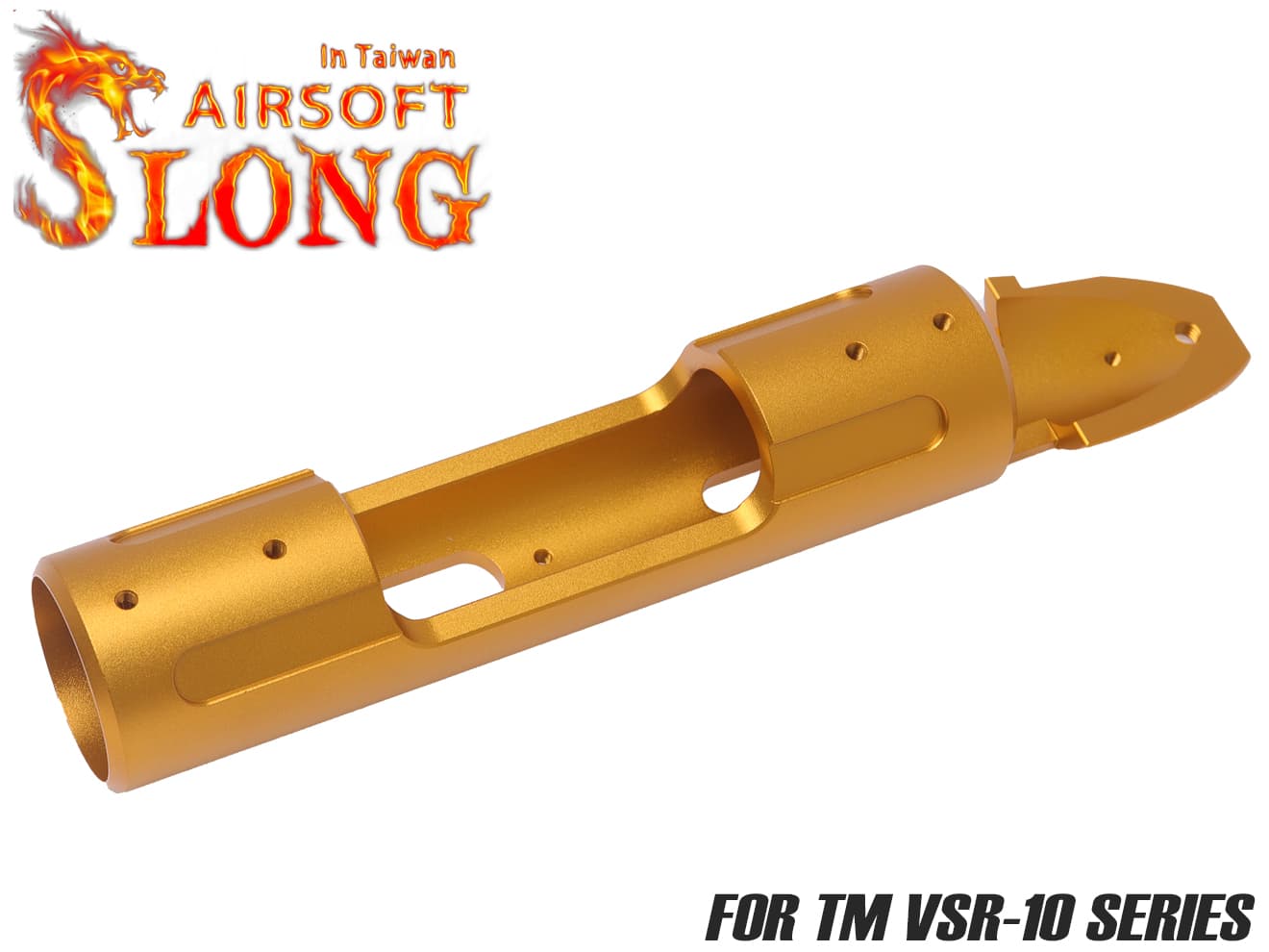 SLONG AIRSOFT アルミCNC デュアルサイド レシーバー VSR-10 [カラー：BK / GOLD / RED / SILVER]