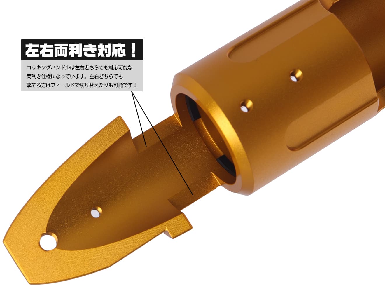 SLONG AIRSOFT アルミCNC デュアルサイド レシーバー VSR-10 [カラー：BK / GOLD / RED / SILVER]