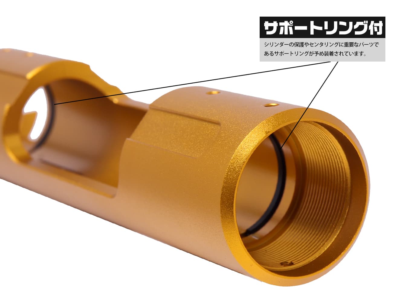 SLONG AIRSOFT アルミCNC デュアルサイド レシーバー VSR-10 [カラー：BK / GOLD / RED / SILVER]