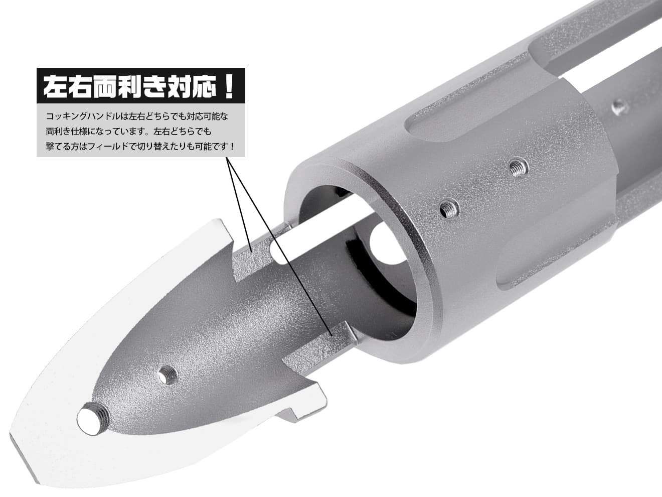 SLONG AIRSOFT アルミCNC デュアルサイド レシーバー VSR-10 [カラー：BK / GOLD / RED / SILVER]