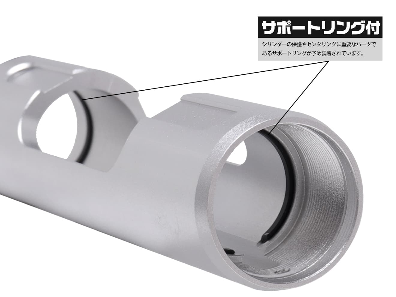 SLONG AIRSOFT アルミCNC デュアルサイド レシーバー VSR-10 [カラー：BK / GOLD / RED / SILVER]