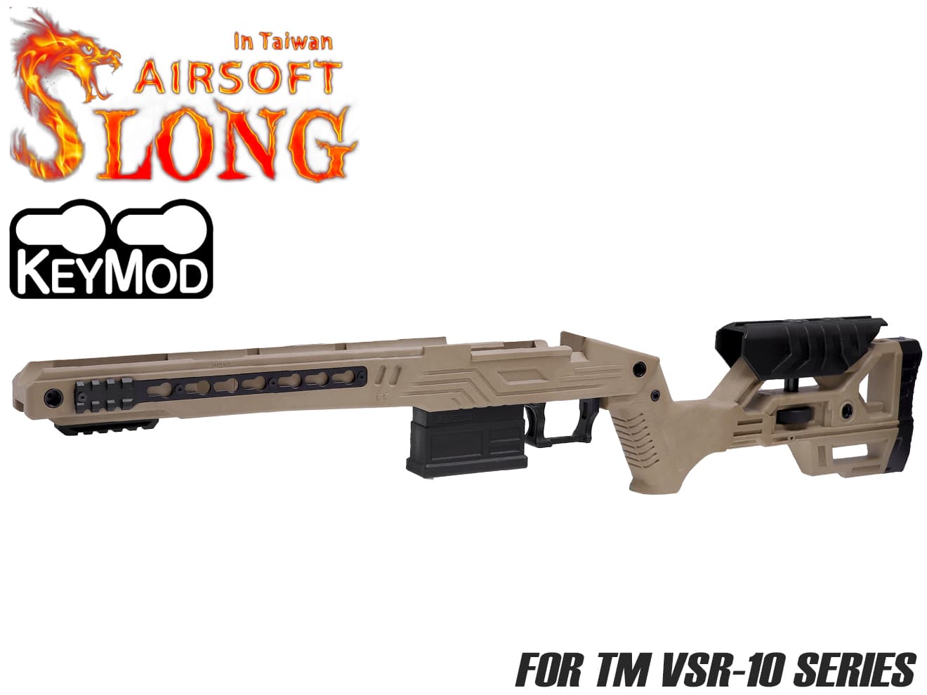 SLONG AIRSOFT TSR-100 タクティカルストック VSR-10 [カラー：BK / OD / TAN]