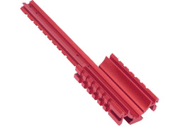 SLONG AIRSOFT アルミCNC トリプルレール スコープマウント VSR-10 [ブラック / ゴールド / レッド]【ゆうパケット可】