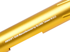 SLONG AIRSOFT アルミCNC スパイラルフルート アウターバレル 465mm for VSR-10 [カラー：ブラック / ゴールド / レッド / シルバー]