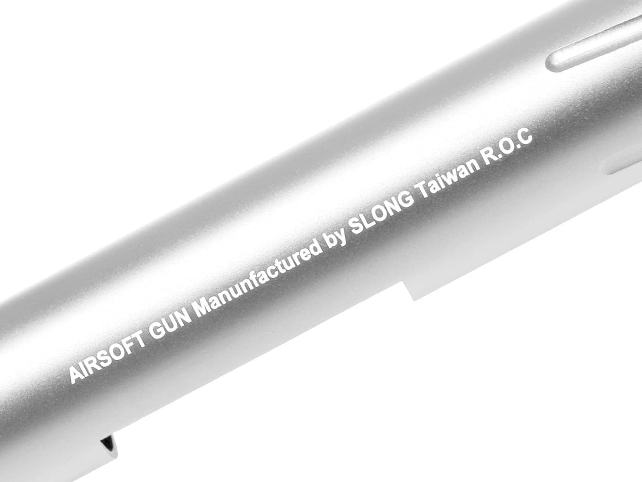 SLONG AIRSOFT アルミCNC スパイラルフルート アウターバレル 465mm for VSR-10 [カラー：ブラック / ゴールド / レッド / シルバー]