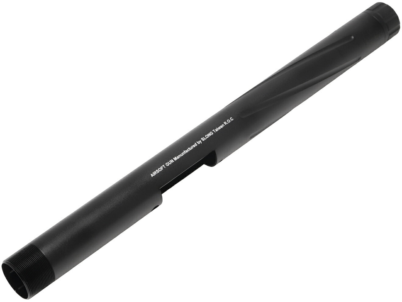 SLONG AIRSOFT アルミCNC スパイラルフルート アウターバレル 365mm for VSR-10 [カラー：ブラック / ゴールド / レッド / シルバー]