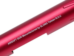 SLONG AIRSOFT アルミCNC スパイラルフルート アウターバレル 365mm for VSR-10 [カラー：ブラック / ゴールド / レッド / シルバー]