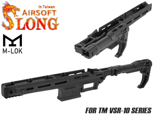 SLONG AIRSOFT CSR-100 タクティカル ライフルボディキット w /  TFストック for VSR-10 [カラー：BK / OD / TAN]