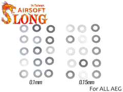 SLONG AIRSOFT メカボックス ステンレスシムセット [厚み：0.1mm / 0.15mm / 0.1mm・0.15mm / 0.2mm]