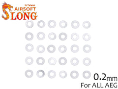 SLONG AIRSOFT メカボックス ステンレスシムセット [厚み：0.1mm / 0.15mm / 0.1mm・0.15mm / 0.2mm]