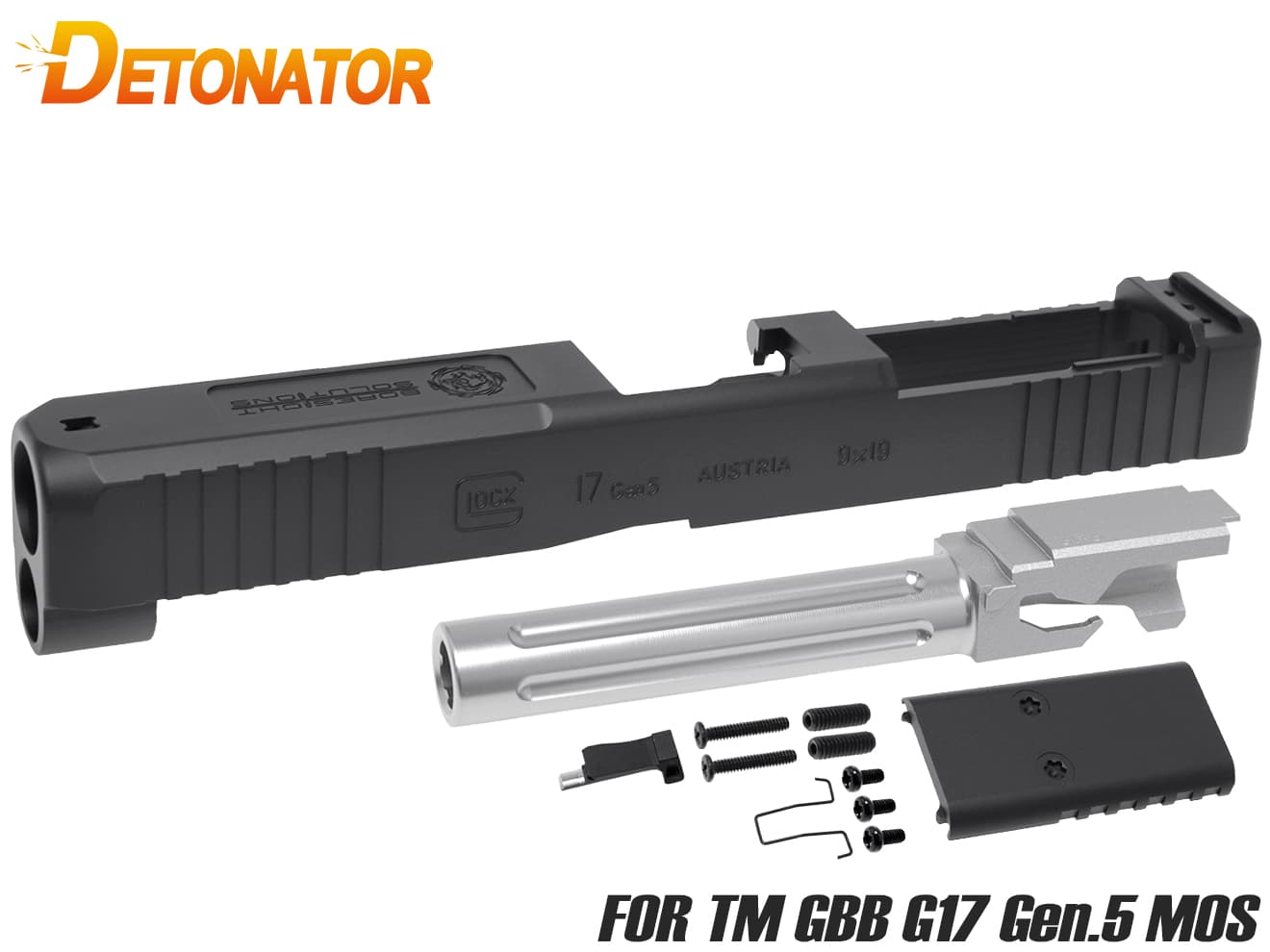 DETONATOR アルミスライドキット G17 Gen.5 MOS スライドセット BK | ミリタリーベース – ミリタリーベース -  MILITARY BASE -