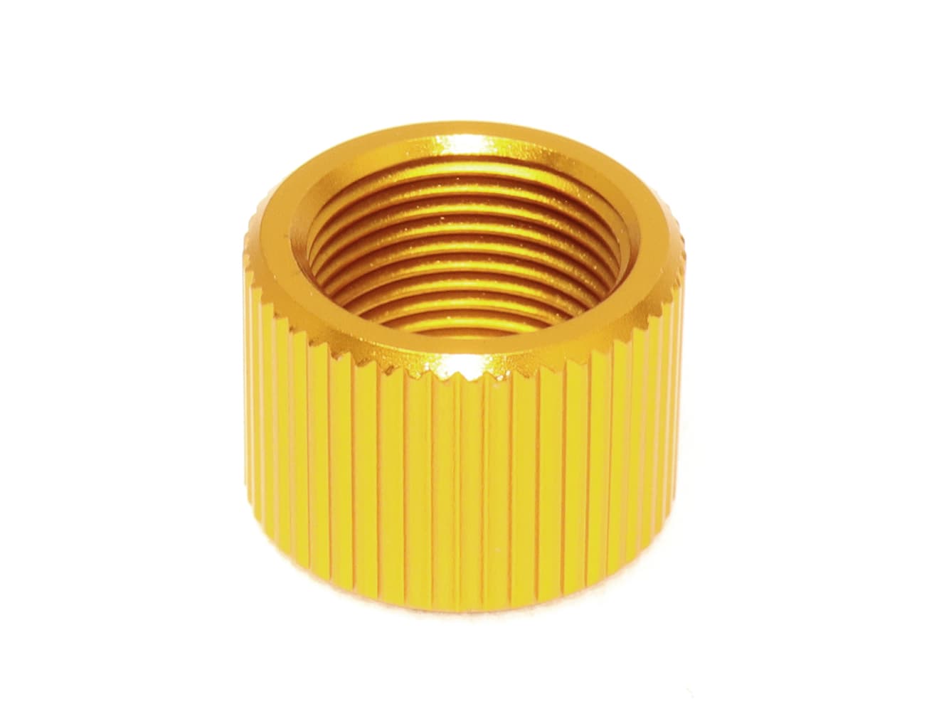 SLONG AIRSOFT 11mmCW→14mmCCW サイレンサーアダプターF [カラー：ブラック / ゴールド]