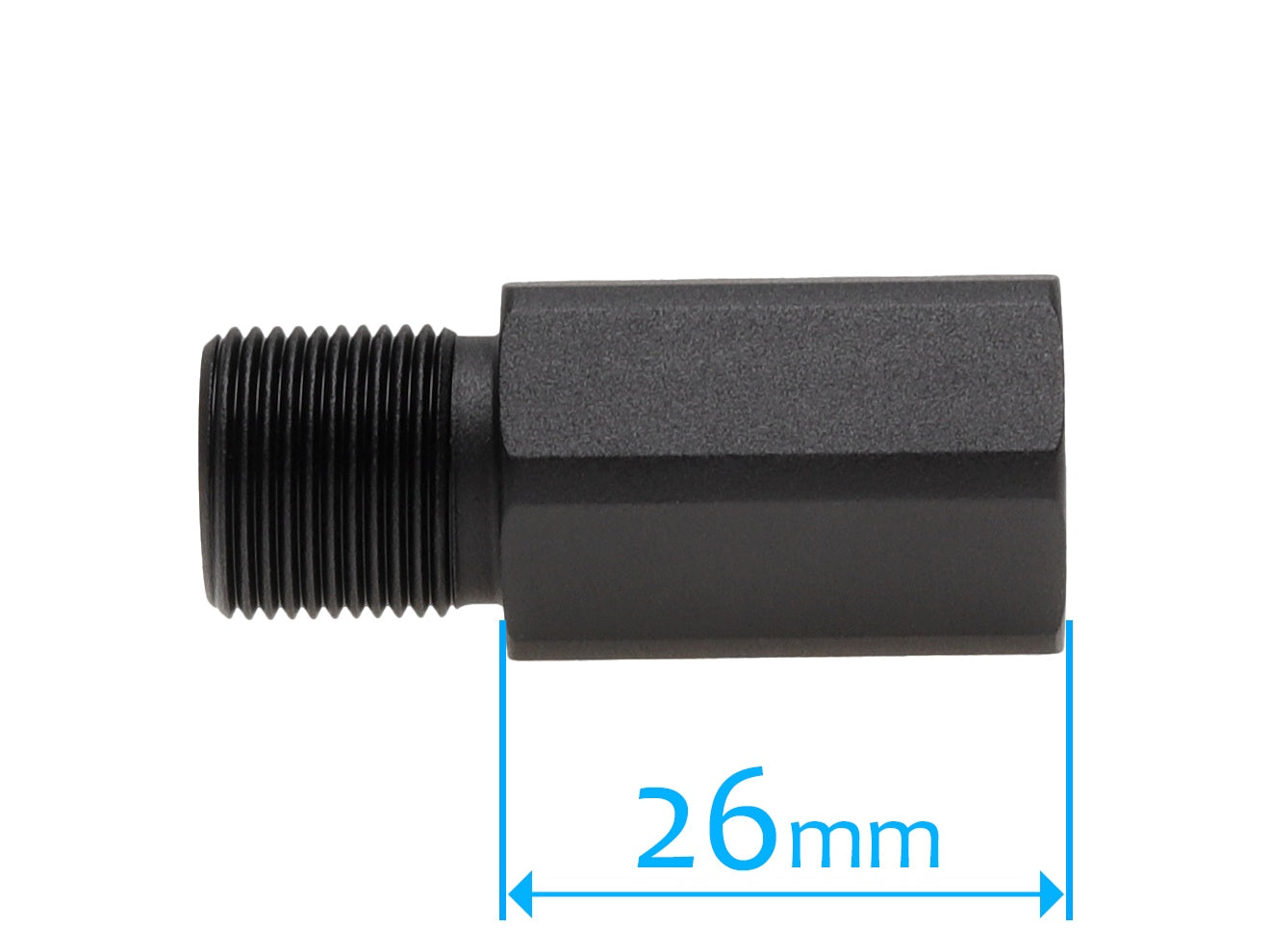 SLONG AIRSOFT バレルエクステンション 26mm 14mm逆ネジ/14mm逆ネジ [タイプ：A / B / C / D]