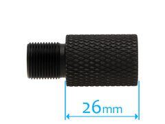 SLONG AIRSOFT バレルエクステンション 26mm 14mm逆ネジ/14mm逆ネジ [タイプ：A / B / C / D]