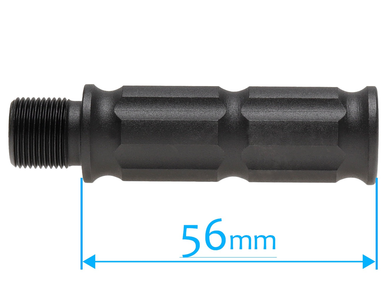 SLONG AIRSOFT バレルエクステンション 56mm 14mm逆ネジ/14mm逆ネジ [タイプ：A / B / C / D / E]
