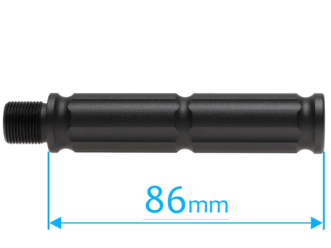 SLONG AIRSOFT バレルエクステンション 86mm 14mm逆ネジ/14mm逆ネジ [タイプ：A / B / C / D / E]