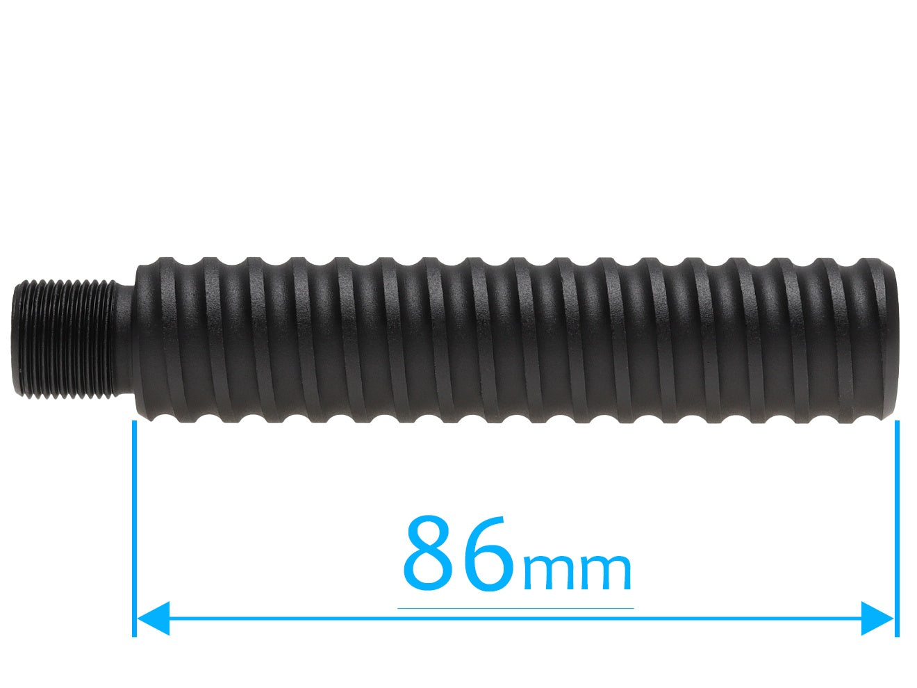 SLONG AIRSOFT バレルエクステンション 86mm 14mm逆ネジ/14mm逆ネジ [タイプ：A / B / C / D / E]