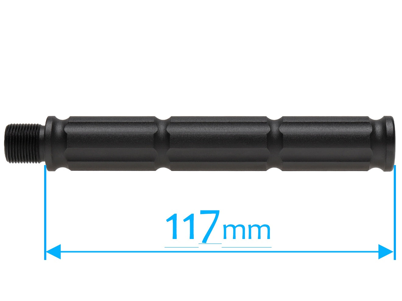 SLONG AIRSOFT バレルエクステンション 117mm 14mm逆ネジ/14mm逆ネジ [タイプ：A / B / C / D / E]