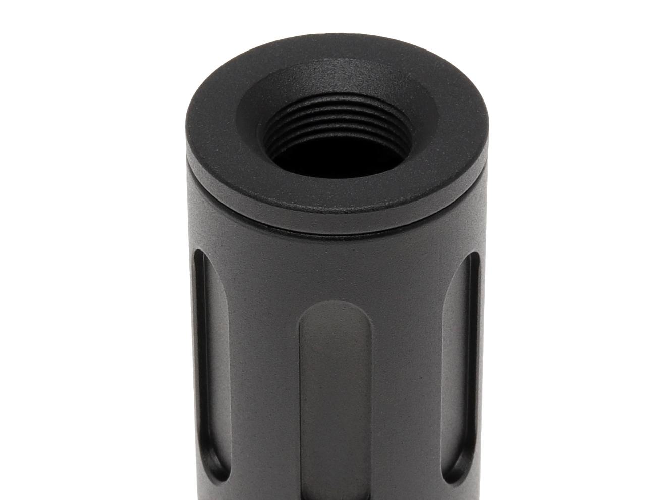 SLONG AIRSOFT ワイド サプレッサー バレルエクステンション 68mm 14mm逆ネジ/14mm逆ネジ [タイプ：フルート / プレーン]