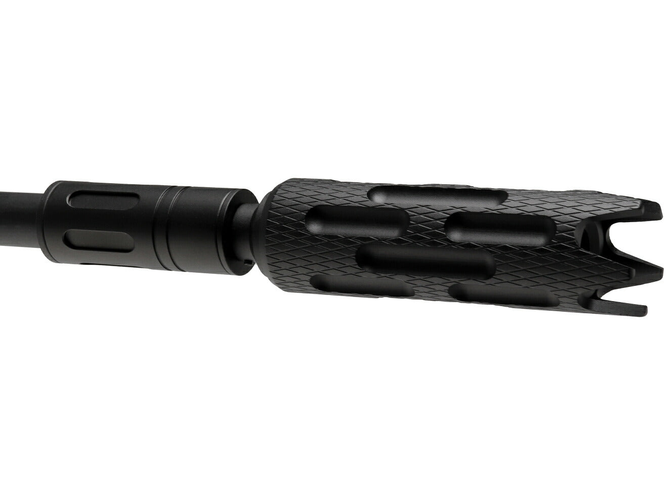 SLONG AIRSOFT ワイド サプレッサー バレルエクステンション 68mm 14mm逆ネジ/14mm逆ネジ [タイプ：フルート / プレーン]