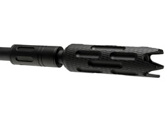 SLONG AIRSOFT ワイド サプレッサー バレルエクステンション 68mm 14mm逆ネジ/14mm逆ネジ [タイプ：フルート / プレーン]