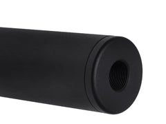SLONG AIRSOFT ワイドホール ショートサプレッサー for 14mmCCW BK [デザイン：ディンプル / マーキング / スパイラルフルート / フルート]