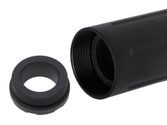 SLONG AIRSOFT ワイドホール ショートサプレッサー for 14mmCCW BK [デザイン：ディンプル / マーキング / スパイラルフルート / フルート]