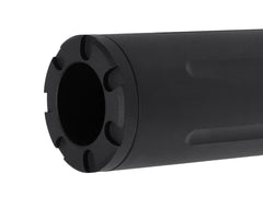 SLONG AIRSOFT ワイドホール ミドルサプレッサー for 14mmCCW BK [デザイン：ディンプル / マーキング / スパイラルフルート / フルート]