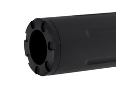SLONG AIRSOFT ワイドホール ロングサプレッサー for 14mmCCW BK [デザイン：ディンプル / マーキング / スパイラルフルート / フルート]