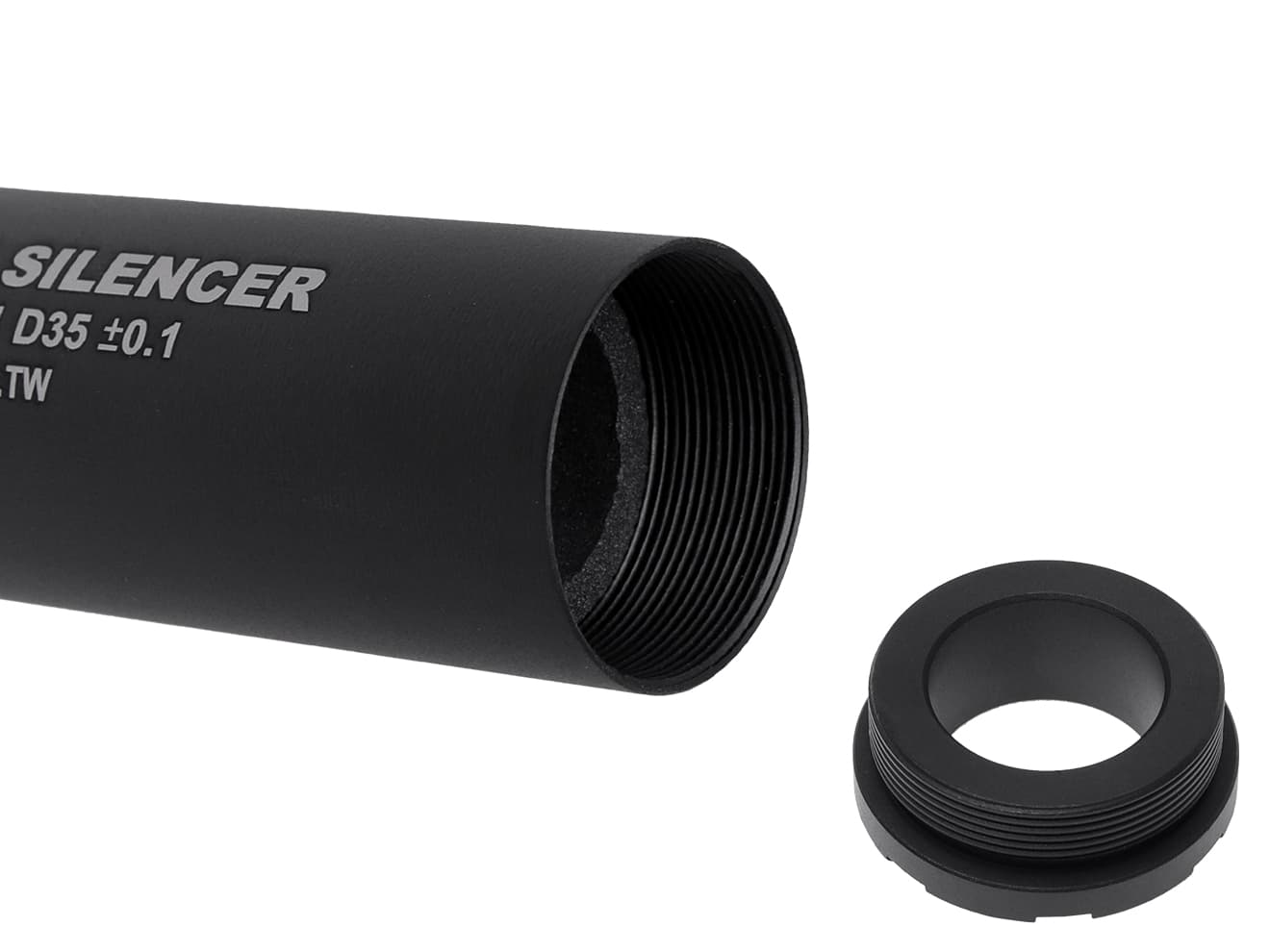 SLONG AIRSOFT ワイドホール スナイパーサプレッサー for 14mmCCW [長さ：275mm / 225mm]