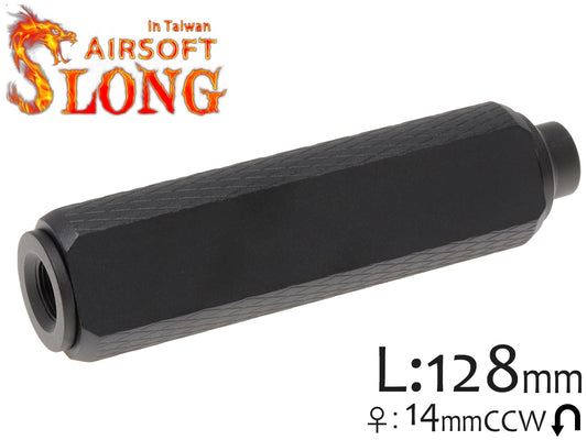 SLONG AIRSOFT 35mm*128mm アルミCNC サプレッサー for 14mmCCW [タイプ：A / B / C / D / E]