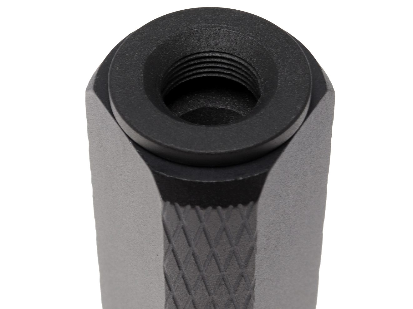 SLONG AIRSOFT 35mm*128mm アルミCNC サプレッサー for 14mmCCW [タイプ：A / B / C / D / E]