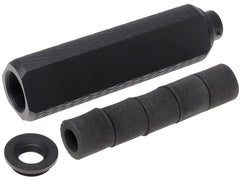 SLONG AIRSOFT 35mm*128mm アルミCNC サプレッサー for 14mmCCW [タイプ：A / B / C / D / E]